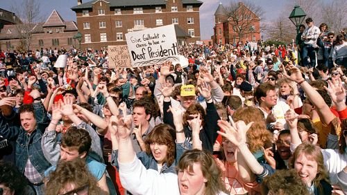 1988: Deaf President Now (USA)